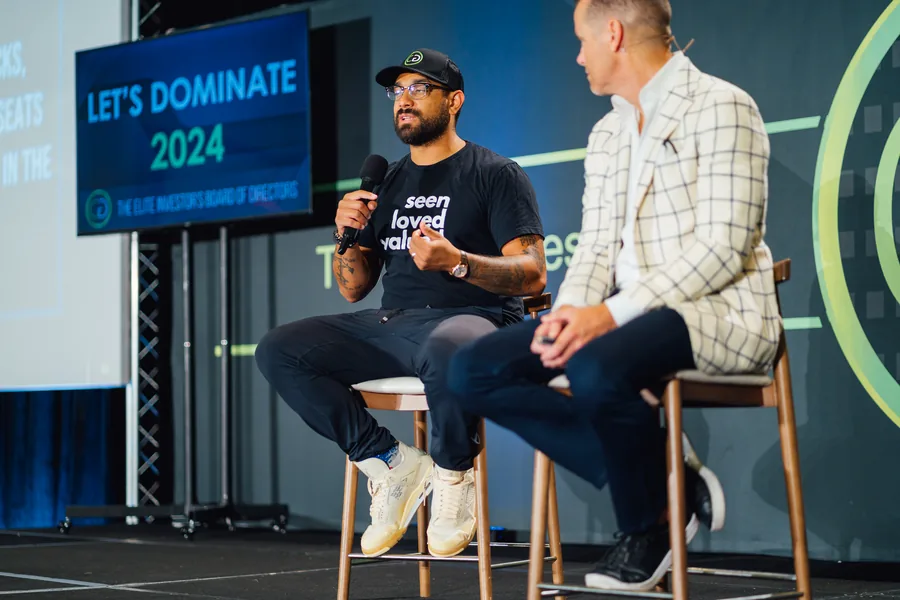 On a panel at a real estate summit