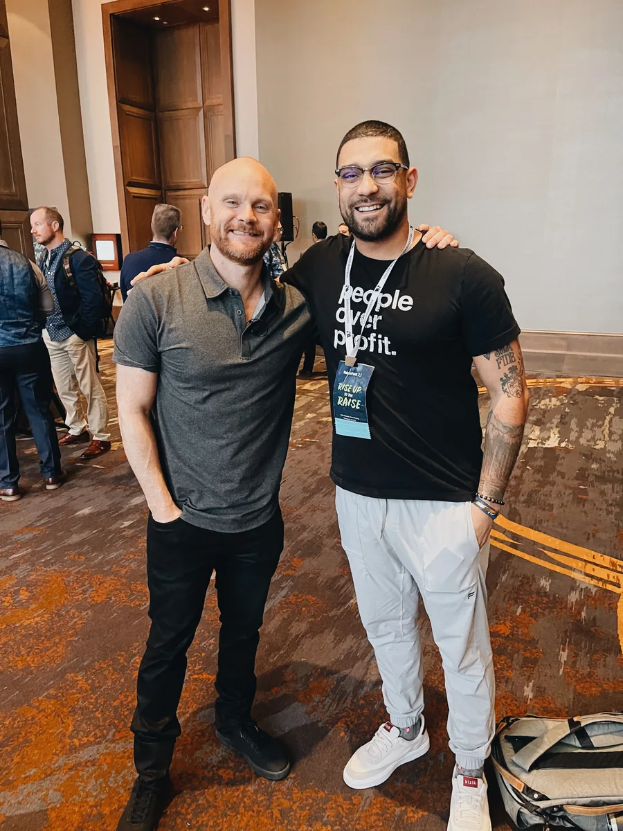 Devin at an industry meetup